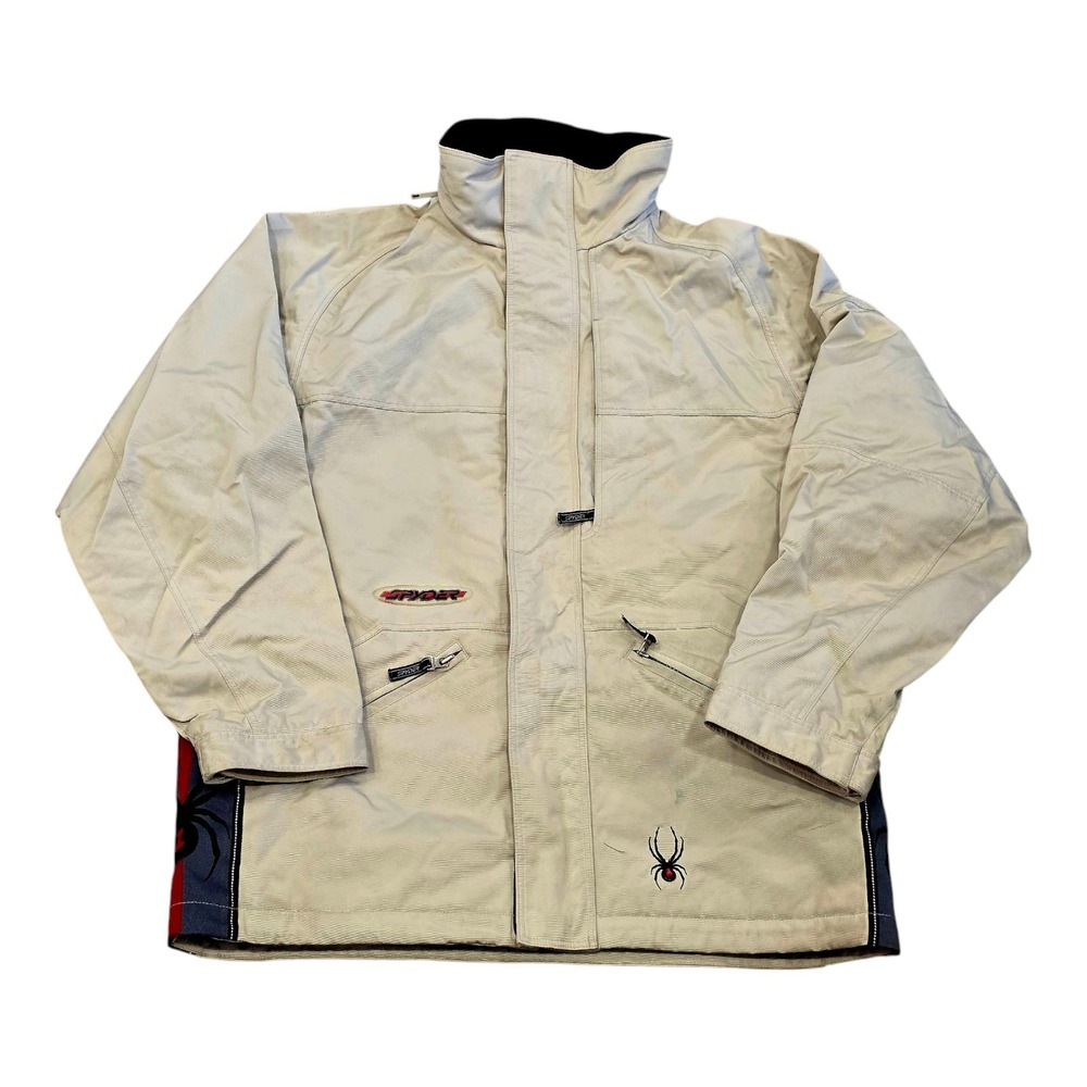 Men's Spyder Team Venom Jacket Winter Ski Snowboarding Coat Tan Size Small